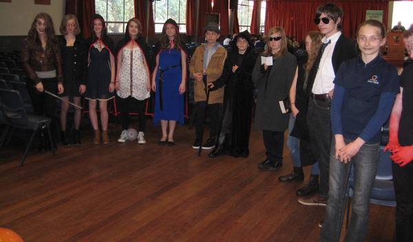 Fans dressed up as Skulduggery Pleasant characters for the event